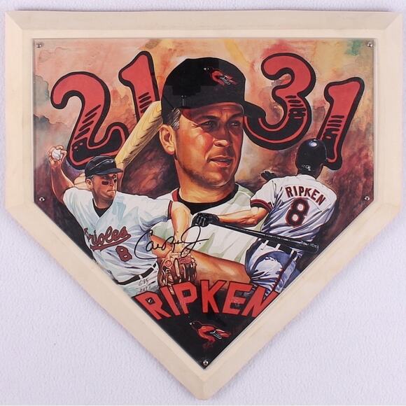 Cal Ripken Jr. Autographed 2131 Home Plate with Certificate of Authenticity. - Picture 1 of 9